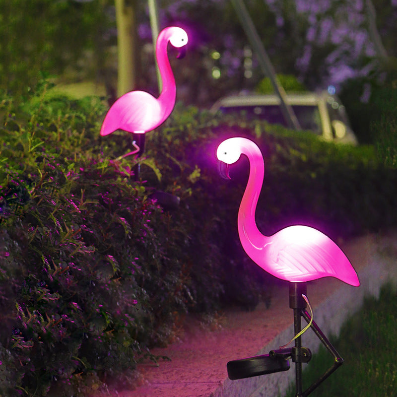 Flamingo tuinlamp op zonne-energie