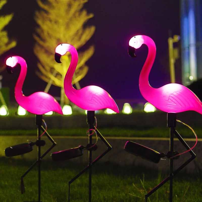 Flamingo tuinlamp op zonne-energie