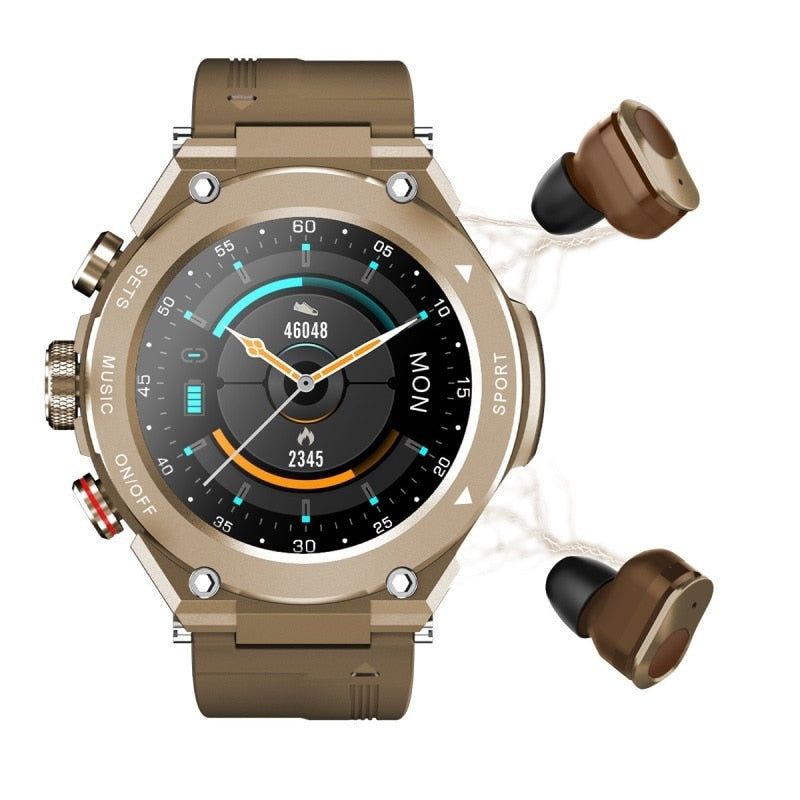 Lovandi®Smartwatch mit drahtlosen Ohrhörern (funktioniert mit iPhone und Android)