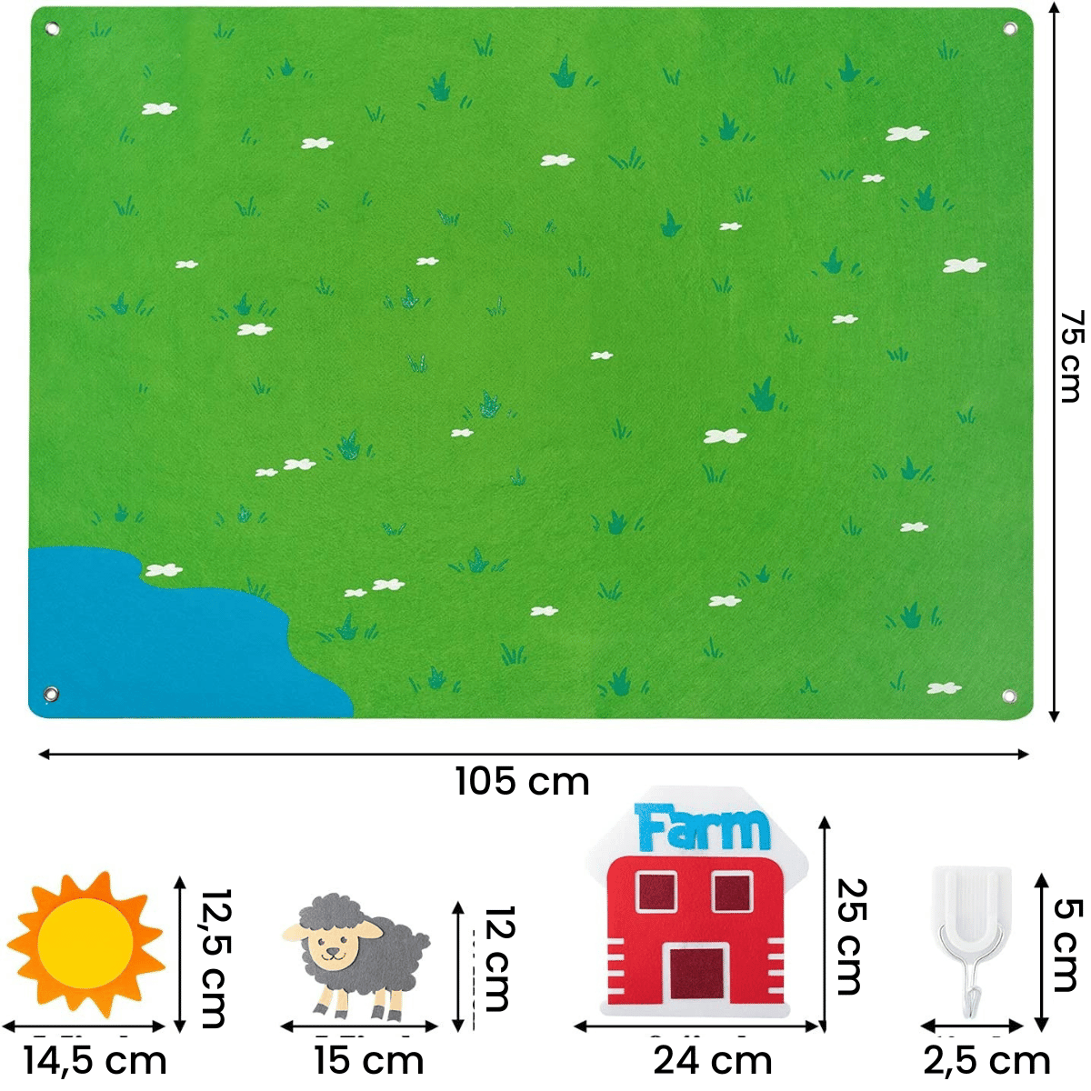 FeltBoard™ - Eindeloos ontdekkings- en speelplezier! - vilten bord