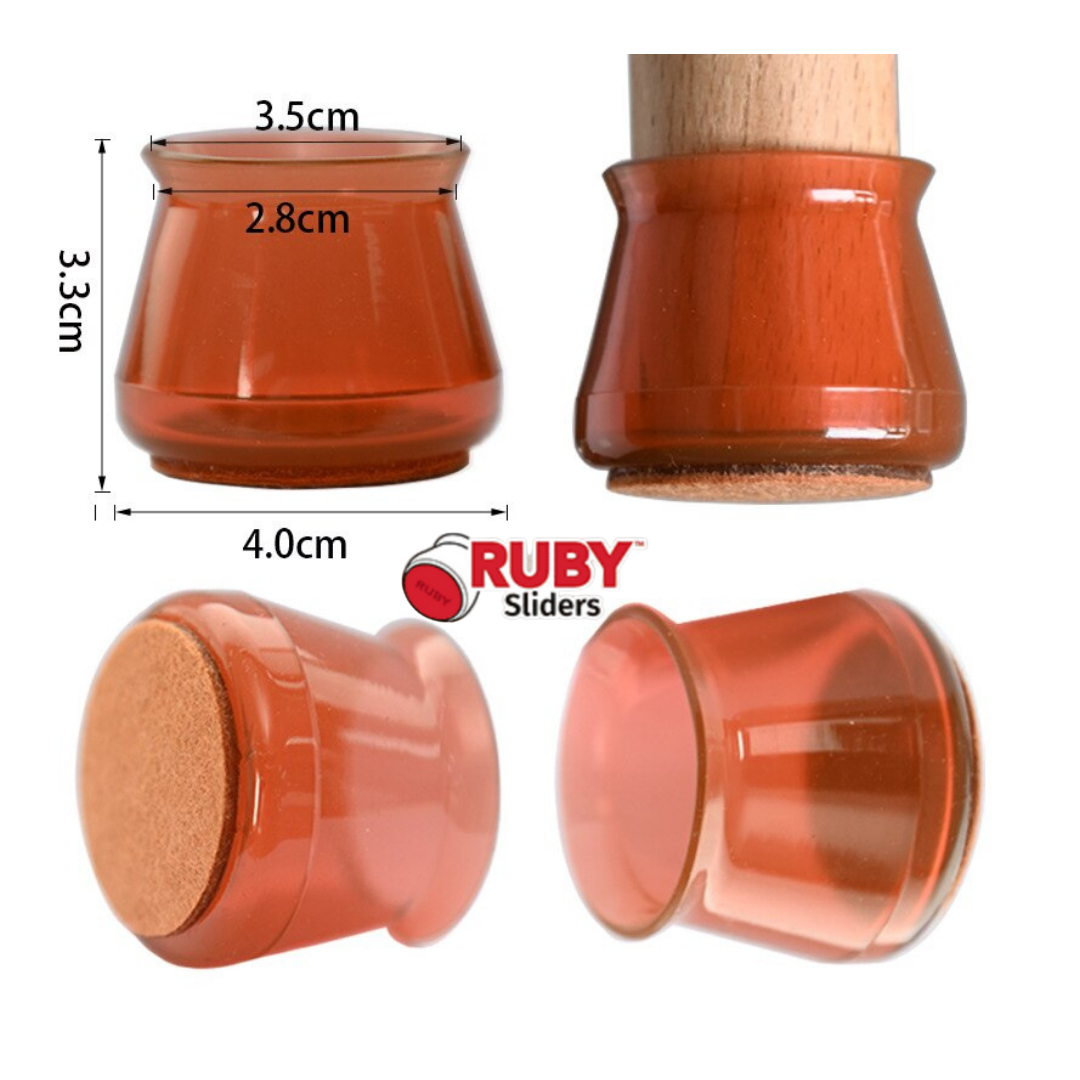 Nieuwe ORIGINELE Ruby™-glijders - geen beschadigde vloeren meer