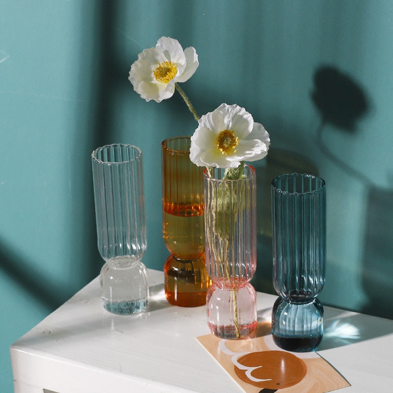 Lovandi®- Trendy glas Blumenvase- Farbe für Ihr Haus- heute Rabatt auf alle Varianten!