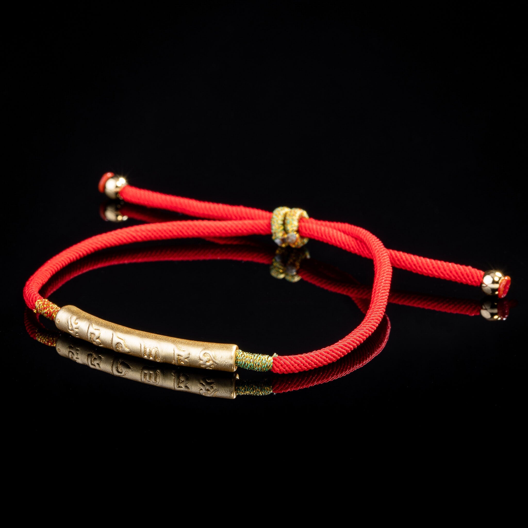 Tibetisches Glücksarmband Rotes Schnurarmband Buddhistischer Glücksbringer