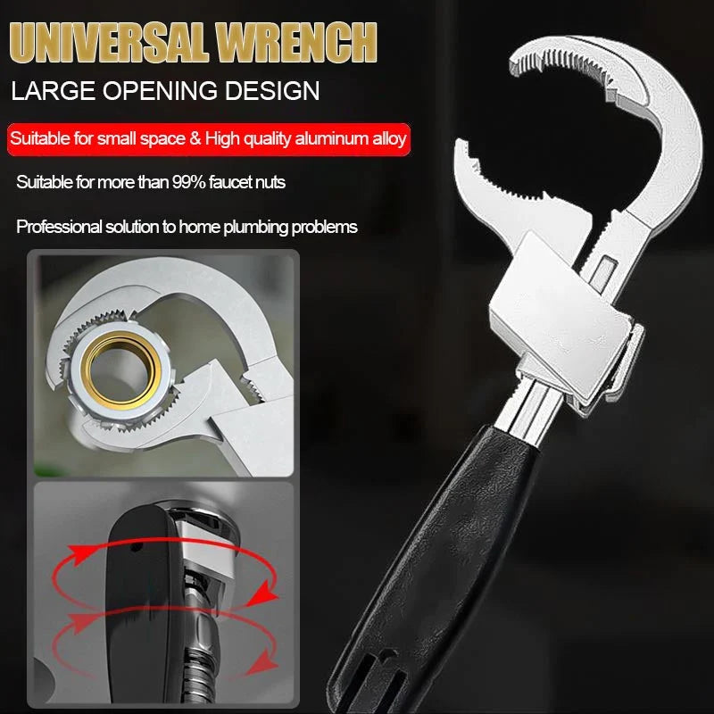 Lovandi EasyWrench ™ - Verstellbarer Universal-Doppelend-Schlüssel