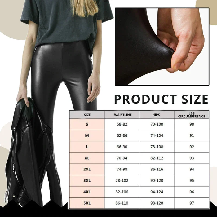 Winter-Lederleggings (50% Rabatt)