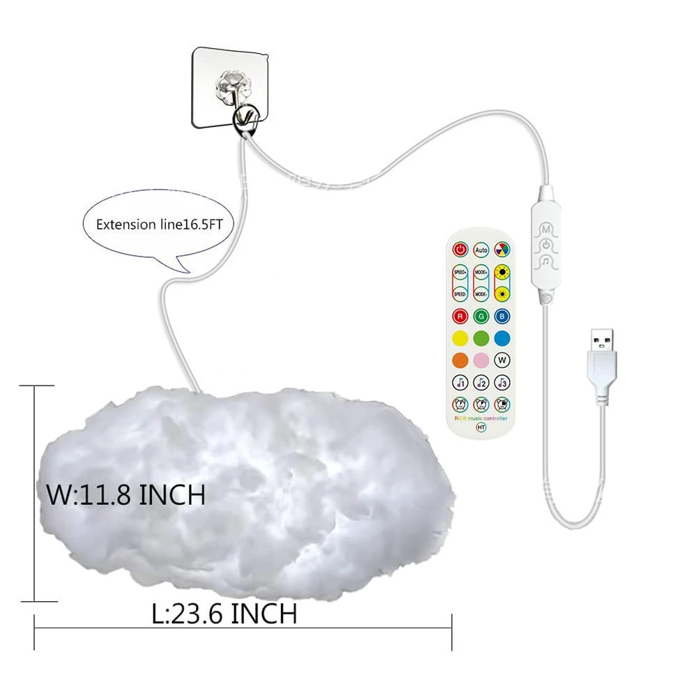 Wolkenlamp™️ | Veelkleurige LED-verlichting